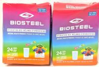 [BB 03/2025] 2 New BIOSTEEL Zero-Sugar Hydration Mix : Rainbow Twist, 24 Sachets Each