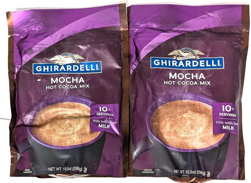 2 New GHIRARDELLI Mocha Hot Cocoa Mixes