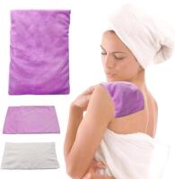 New ColdChill Microwave Heating Pad for Back, Cramps, Neck, and Shoulder Pain Relief, Heating Pads Microwaveable, Heat Pack Microwave Natural Moist Therapeutic Heat Bag Hot Cold Therapy (8 * 5 inch Purple)
