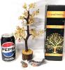 New Citrine Crystal Money Tree - Feng Shui Artificial Bonsai - Gemstone Tree of Life Decor for Good Luck + Bonus Bracelet & Pendant - 2