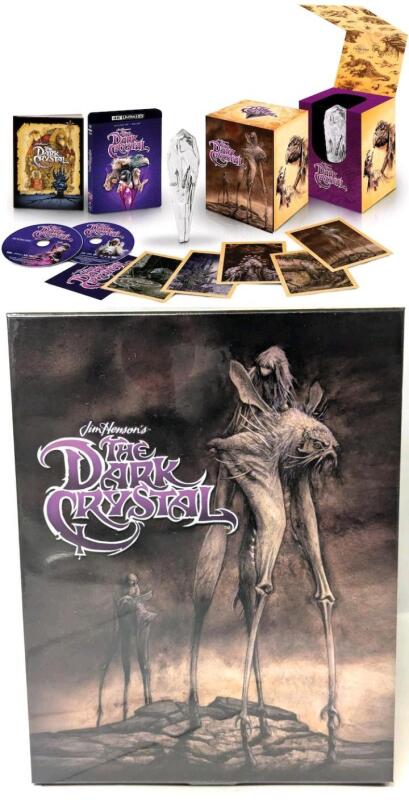 WOW! New 4K Ultra HD Plus Blu-Ray | Jim Henson's THE DARK CRYSTAL Deluxe Edition Includes Exclusive Collectable Crystal Shard, 28-Page Art Book, Art Cards & Sticker