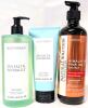 New BeautySpace Sea Salt & Water Lily Body Wash/Lotion + Natural Solution Himalayan Pink Salt Body Wash With Blood Orange