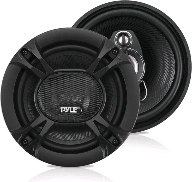 New PYLE 3-Way Universal Car Stereo Speakers - 240W 5.25&rdquo; Triaxial Loud Pro Audio Car Speaker Universal OEM Quick Replacement Component Speaker Vehicle Door/Side Panel Mount Compatible - Pyle PL513BK (Pair)