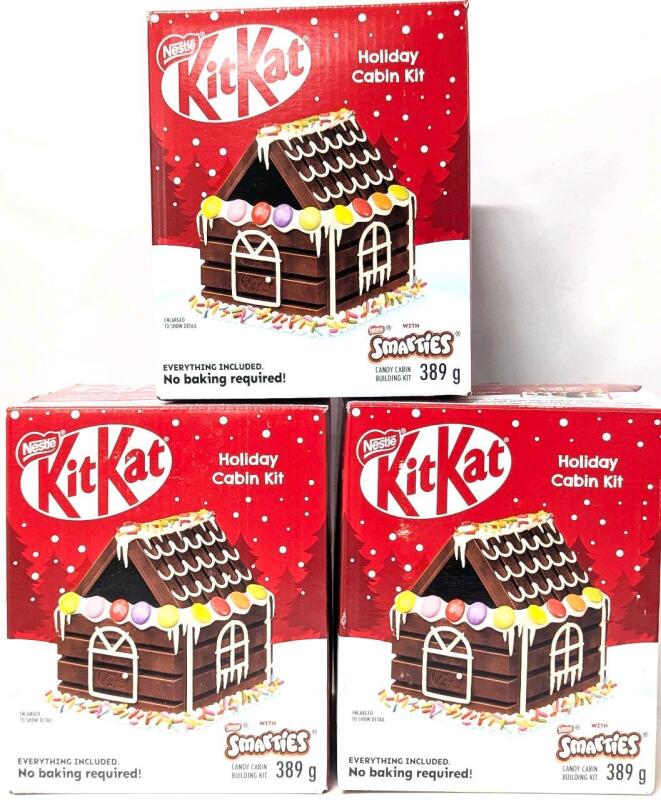 [BB 03/2025] 3 New KITKAT Holiday Cabin Kits With Smarties