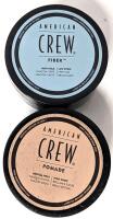 2 New AMERICAN CREW : Hair Fibre High Hold Low Shine & Pomade Medium Hold High Shine