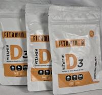 [EXP 07/2025] 3 New Packs Fitamin Vitamin D3 Dietary Supplement