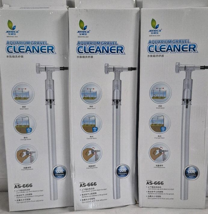 3 New Jeneca Aquarium Gravel Cleaner - Model AS-666
