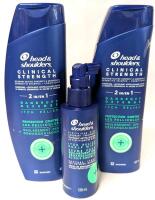 [EXP 05/2024] 3pc New HEAD & SHOULDERS Dandruff Defense + Itch Relief: 2-In-One Shampoo/Conditioners & Itch Relief Scalp Mist