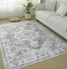 New BRICHOEE 3x5ft Area Rug Non-Slip Rubber Backing and Washable