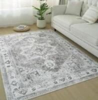 New BRICHOEE 3x5ft Area Rug Non-Slip Rubber Backing and Washable