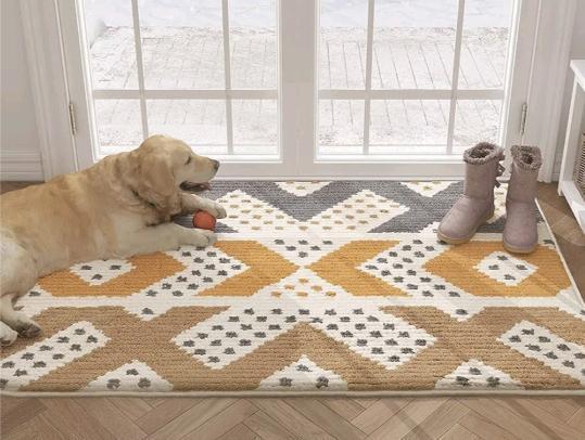 New Color G Doormat Indoor & Outdoor Geometric Patterns Waterproof Front Door Mat Non Slip Washable 24"x36"