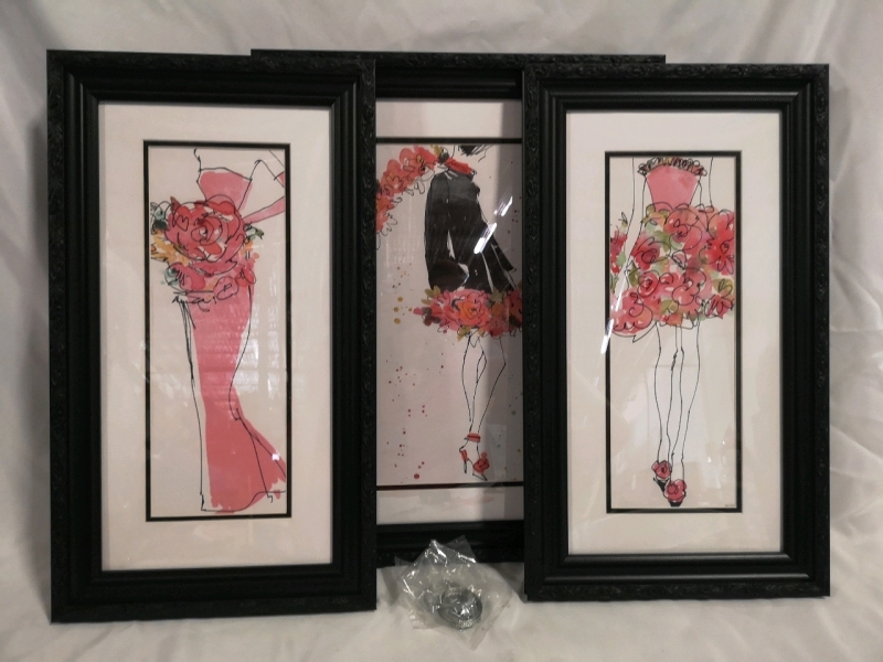 3 New Framed Picture Set