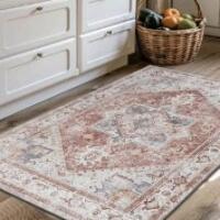 New BRICHOEE 2x3 Bricked Red Rug - Non-Slip Rubber Backing