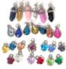 26 Assorted Mini Pendants & Charms. Simulated Semi-Precious Stones+