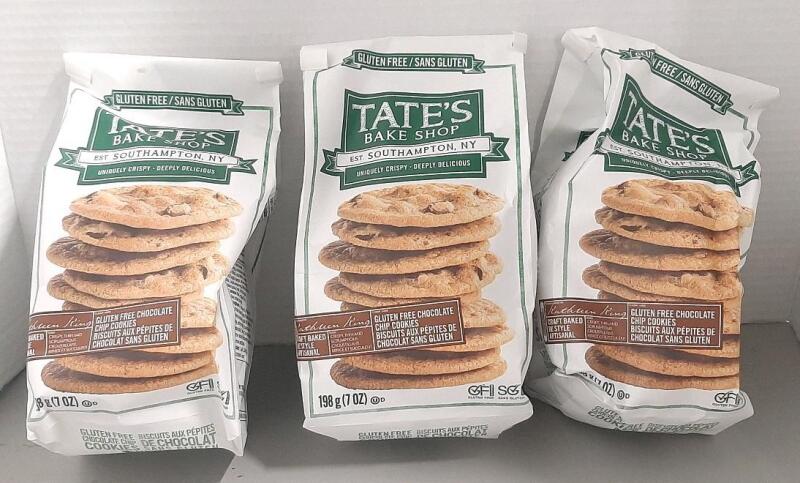 [BB 2025 APR 19] 3 New Tates Bake Shop Gluten Free Chocolate Chip Cookies