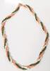 Gorgeous Vintage Presumed Pearl Jade Coral 17" Necklace With 14K Gold Clasp - 2