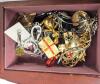 Assorted Jewelry in 3-Tier Jewelry Box 7" Tall - 2