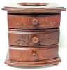Assorted Jewelry in 3-Tier Jewelry Box 7" Tall - 5