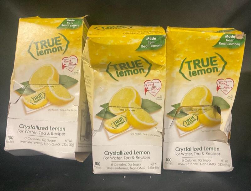 200+ new True Lemon Crystallized Lemon Packets