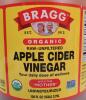 New - Bragg Organic Raw-Unfiltered Apple Cider Vinegar , 1gal. (3.69l) . Best By : 2029 SEPT 17 - 2