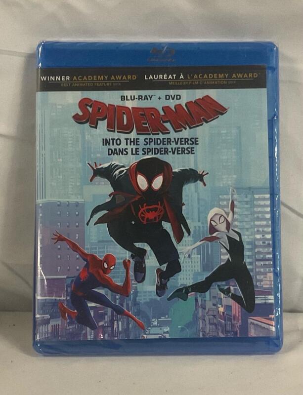 New Spider-Man into the spider-verse Blue Ray & DVD