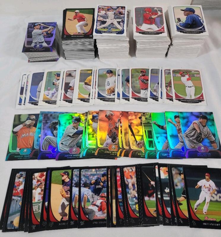 2011 & 2012 Topps Bowman MLB Baseball Trading Card Singles , 750++ Trading Cards