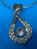 925 Sterling Dancing CZ Stone Necklace - 4