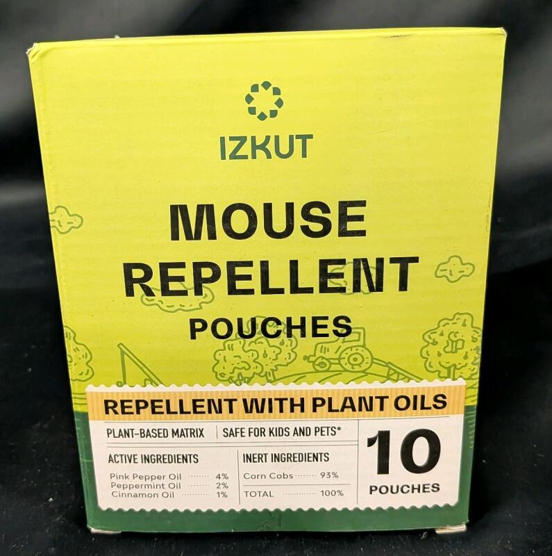 10 New Izkut Mouse Repellant Pouches.