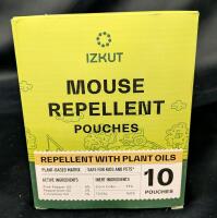 10 New Izkut Mouse Repellant Pouches.