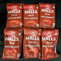 [Exp 2025NO28] 6 Halls Relief Lozenges Pack. 30 per Pack.