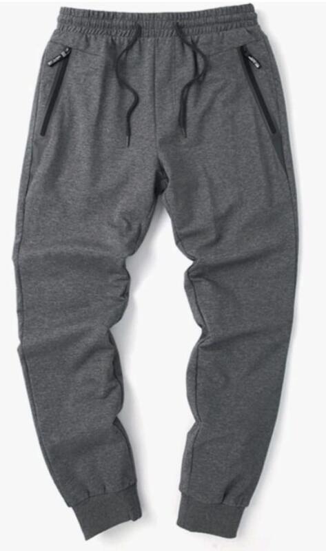 New sz 2XL STICKON Mens Joggers Sweatpants - Casual Closed Bottom Track Pants with Zipper Pockets