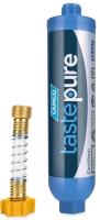 New (Damaged Box) Camco TastePURE RV/Marine Exterior Water Filter | Features Flexible Hose Protector | Reduces Bad Taste, Odor, Chlorine, and Sediment with a 20-Micron Sediment Filter | (40043)
