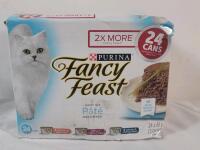 New - 24-Cans Fancy Feast Variety Pack P&acirc;t&eacute; Catfood . Best Before : 2026 DEC .