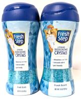 2 New Fresh Step Litterbox Deodorizing Crystals : Fresh Scent