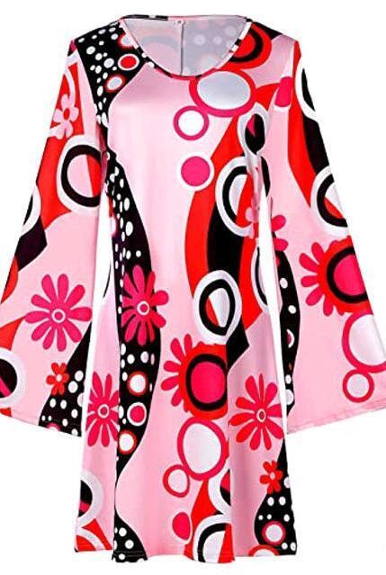 New sz Large 70's Hippie Costume with Accessories