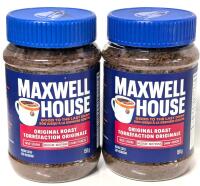 2 New MAXWELL HOUSE Original Medium Roast Instant Coffee [BB 04/2026]
