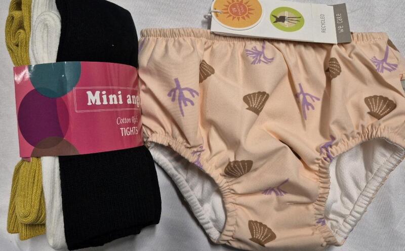 New Baby Accessories sz 0-3 mtns Tights 3 pack & sz 3-6 mtns Swim Diaper