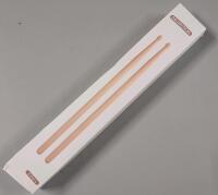 New - 6-Pairs Wooden White Lacquered Drum Sticks .