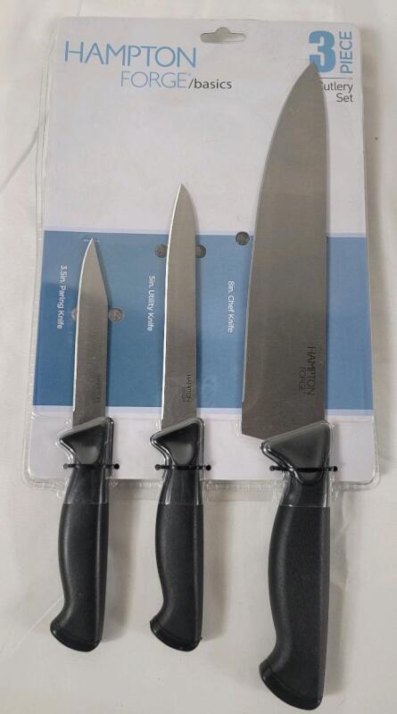 New - Hampton Forge 3pc. Cutlery Knife Set .