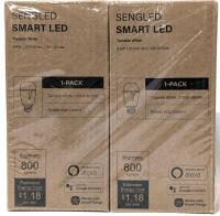New SENGLED 2-Pack Smart LED Lightbulbs : Tunable White 2700K - 6500K, 9.8W / 25,000 Hours / 100-120Vac / 800 Lumens