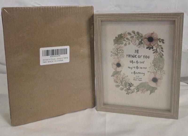 2 New 5x7" Wooden Picture Box