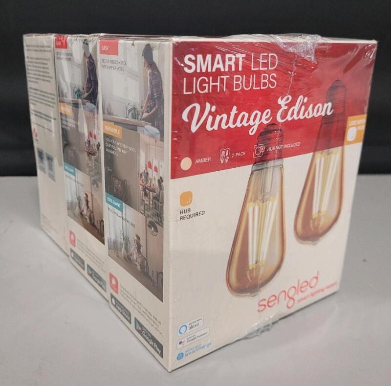 New - Sengled Vintage Edison Smart LED Light Bulbs . 3 Packs - 2 Bulbs Per Pack