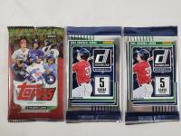 2022 Topps MLB Baseball Sealed Trading Card Wax Pack &times;1 & 2025 Panini Donruss MLB Baseball Sealed Trading Card Wax Packs &times;2