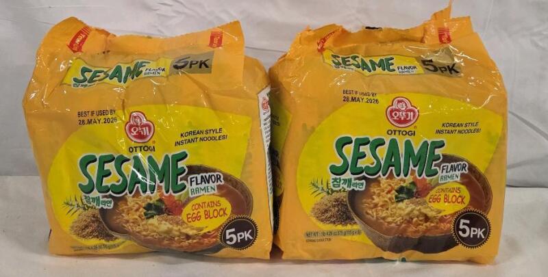 2 New Ottogi Sesame Ramen Flavor 5PK