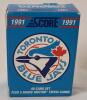 Five (5) 1991 Score Toronto Blue Jays MLB Baseball Team Trading Card Sets . - 2