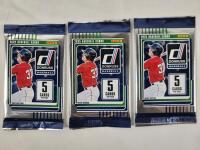 2025 Panini Donruss MLB Baseball Sealed Trading Card Wax Packs , Three (3) Sealed Packs