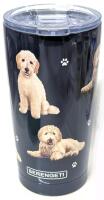 New SERENGETI 591ml Ultimate Tumbler : Stainless Steel Vacuum Insulated Tumbler with Spill Proof Lid : Golden Doodle