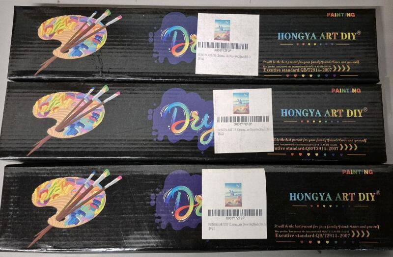 3 New Hongya Art DIY Paintings