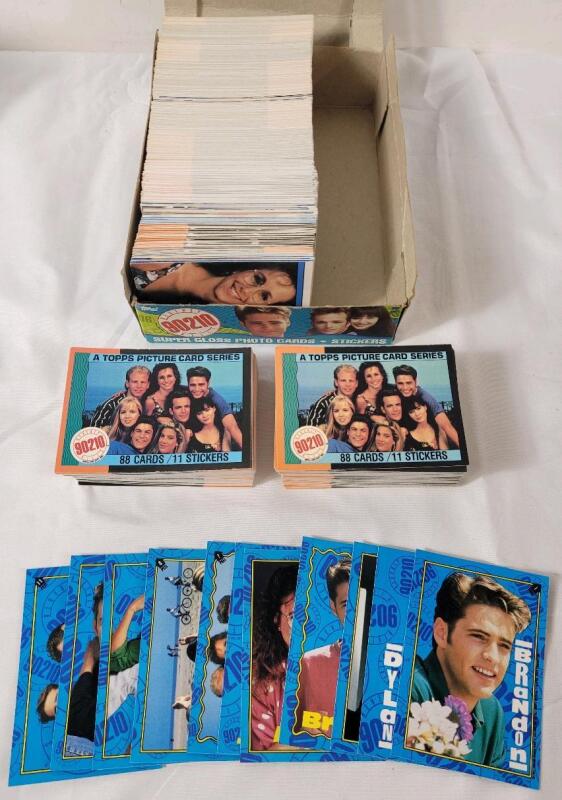 Vintage 1991 Topps Beverly Hills 90210 Trading Card Sets & Singles w/Original Retail Box . Two (2) Complete Sets , One (1) Complete Sticker Set & Singles