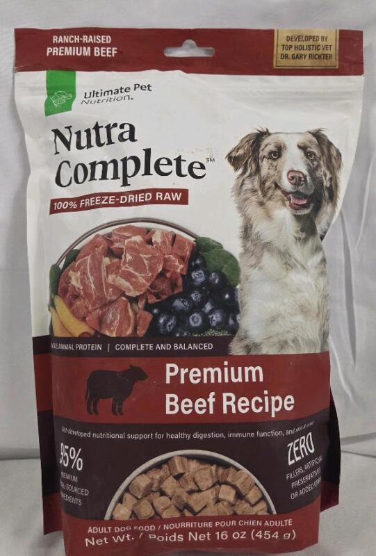 (BB12-01-2025) Nutra Complete Premium Beef Recipe Adult Dog Food
